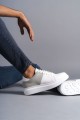 SLW151 Boost Bağcıklı Cilt Süet Erkek Günlük Sneaker Ayakkabı CSBT - Beyaz/Gri SLW151 Boost Bağcıklı Cilt Süet Erkek Günlük Sneaker Ayakkabı CSBT - Beyaz/Gri
