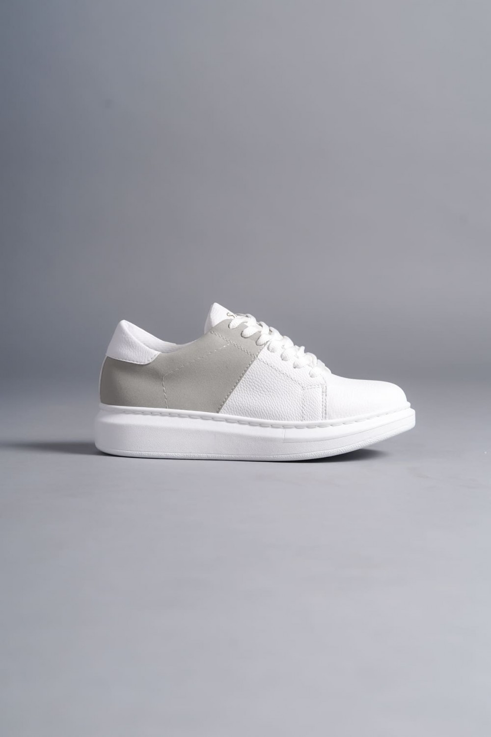 SLW151 Boost Bağcıklı Cilt Süet Erkek Günlük Sneaker Ayakkabı CSBT - Beyaz/Gri SLW151 Boost Bağcıklı Cilt Süet Erkek Günlük Sneaker Ayakkabı CSBT - Beyaz/Gri