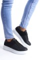 SLW151 Boost Bağcıklı Cilt Süet Erkek Günlük Sneaker Ayakkabı CSBT - Siyah SLW151 Boost Bağcıklı Cilt Süet Erkek Günlük Sneaker Ayakkabı CSBT - Siyah