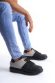 SLW151 Boost Bağcıklı Cilt Süet Erkek Günlük Sneaker Ayakkabı CSST - Siyah/Gri SLW151 Boost Bağcıklı Cilt Süet Erkek Günlük Sneaker Ayakkabı CSST - Siyah/Gri