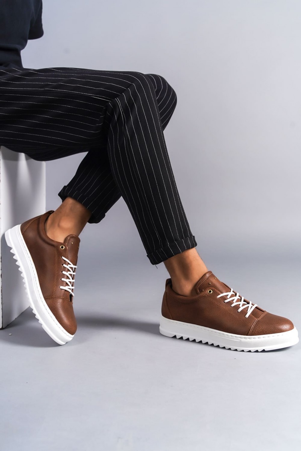 SLW152 Cool Bağcıklı Cilt Erkek Günlük Spor Klasik Ayakkabı BT - Taba SLW152 Cool Bağcıklı Cilt Erkek Günlük Spor Klasik Ayakkabı BT - Taba