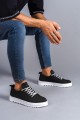 SLW152 Cool Bağcıklı Keten Erkek Günlük Spor Klasik Ayakkabı KBT - Siyah SLW152 Cool Bağcıklı Keten Erkek Günlük Spor Klasik Ayakkabı KBT - Siyah