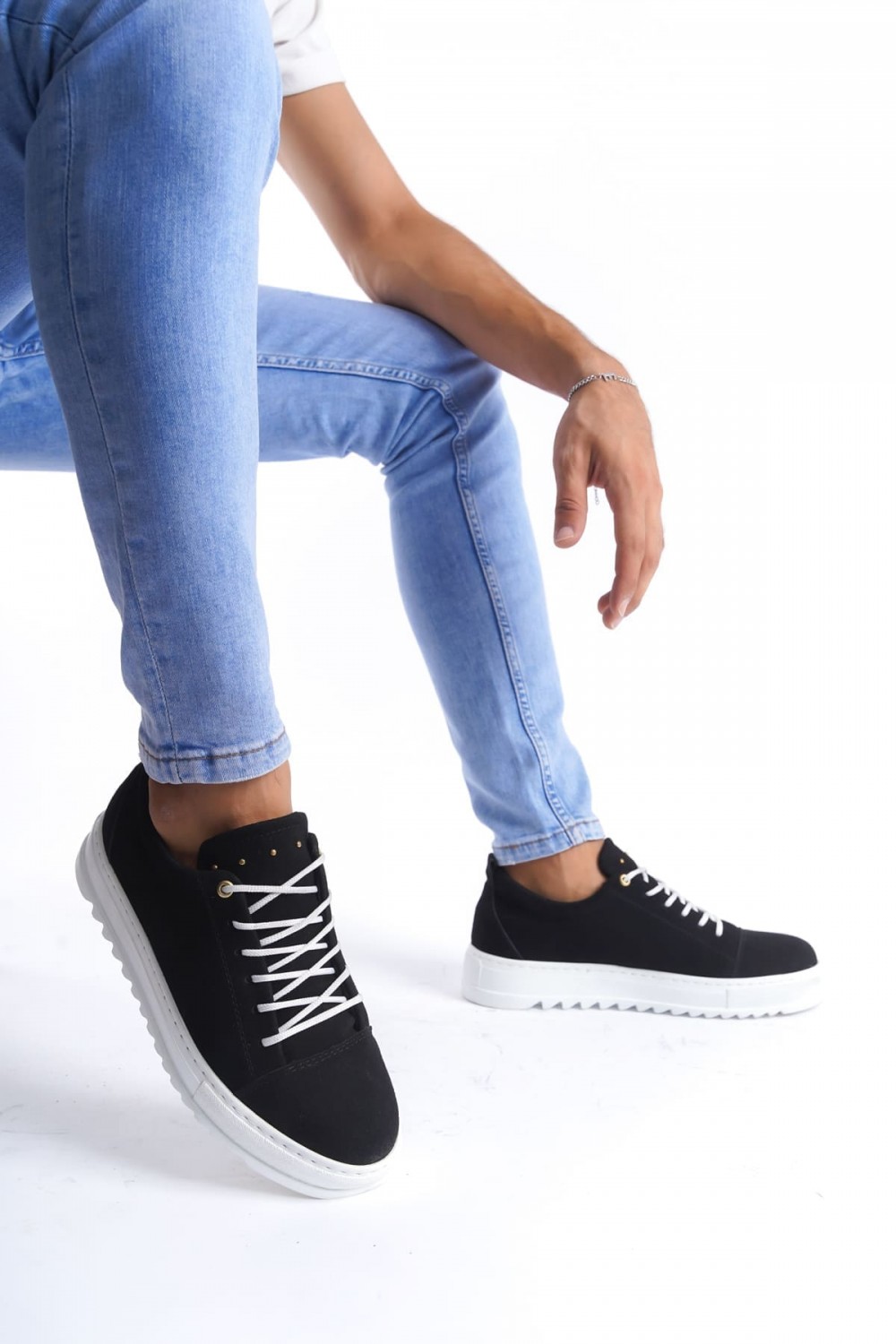 SLW152 Cool Bağcıklı Süet Erkek Günlük Spor Klasik Ayakkabı SBT - Siyah SLW152 Cool Bağcıklı Süet Erkek Günlük Spor Klasik Ayakkabı SBT - Siyah