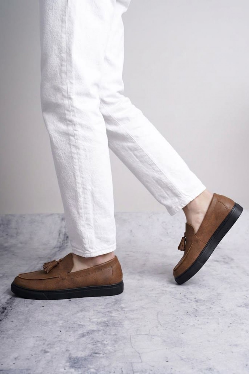 SLW153 Bloom Bağcıksız Püsküllü Cilt Erkek Günlük Spor Klasik Ayakkabı CST - Taba SLW153 Bloom Bağcıksız Püsküllü Cilt Erkek Günlük Spor Klasik Ayakkabı CST - Taba