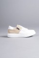 SLW155 Warrior Bağcıklı ve Fermuarlı Cilt Süet Erkek Günlük Sneaker Ayakkabı CSBT - Beyaz/Krem SLW155 Warrior Bağcıklı ve Fermuarlı Cilt Süet Erkek Günlük Sneaker Ayakkabı CSBT - Beyaz/Krem