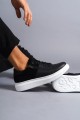 SLW155 Warrior Bağcıklı ve Fermuarlı Cilt Süet Erkek Günlük Sneaker Ayakkabı CSBT - Siyah SLW155 Warrior Bağcıklı ve Fermuarlı Cilt Süet Erkek Günlük Sneaker Ayakkabı CSBT - Siyah