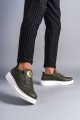 SLW161 Hippo Bağcıksız Cilt Erkek Günlük Sneaker Ayakkabı CBT - Haki SLW161 Hippo Bağcıksız Cilt Erkek Günlük Sneaker Ayakkabı CBT - Haki