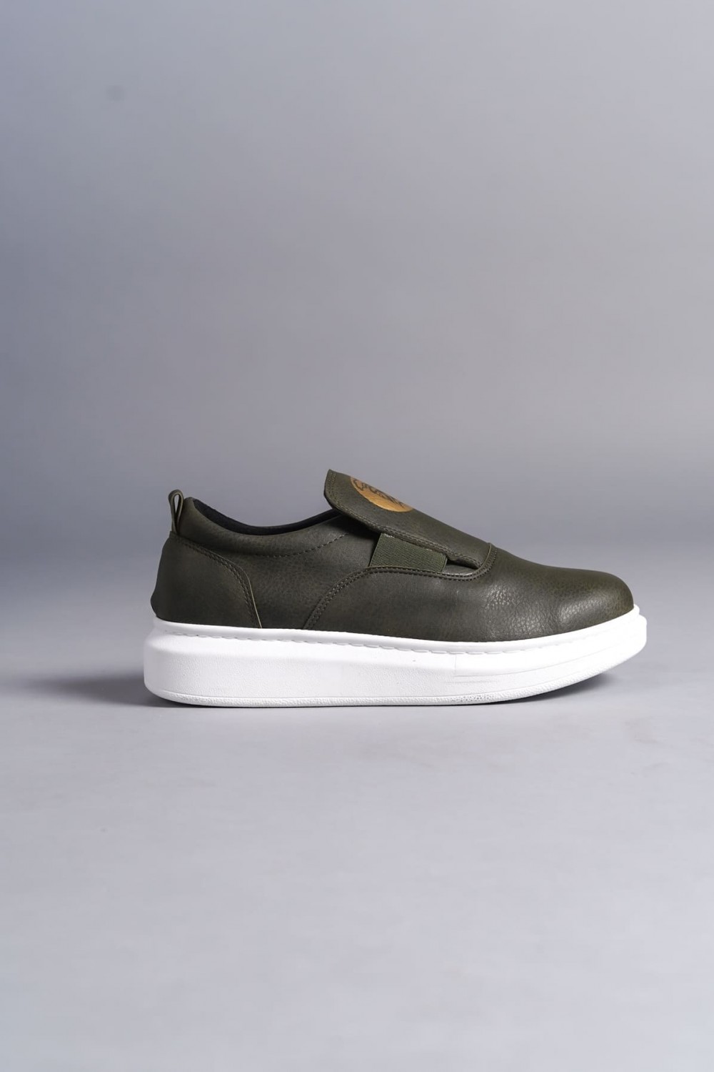 SLW161 Hippo Bağcıksız Cilt Erkek Günlük Sneaker Ayakkabı CBT - Haki SLW161 Hippo Bağcıksız Cilt Erkek Günlük Sneaker Ayakkabı CBT - Haki