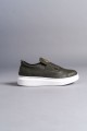 SLW161 Hippo Bağcıksız Cilt Erkek Günlük Sneaker Ayakkabı CBT - Haki SLW161 Hippo Bağcıksız Cilt Erkek Günlük Sneaker Ayakkabı CBT - Haki