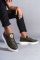 SLW161 Hippo Bağcıksız Cilt Erkek Günlük Sneaker Ayakkabı CBT - Haki SLW161 Hippo Bağcıksız Cilt Erkek Günlük Sneaker Ayakkabı CBT - Haki