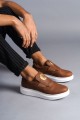 SLW161 Hippo Bağcıksız Cilt Erkek Günlük Sneaker Ayakkabı CBT - Taba SLW161 Hippo Bağcıksız Cilt Erkek Günlük Sneaker Ayakkabı CBT - Taba