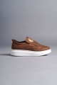 SLW161 Hippo Bağcıksız Cilt Erkek Günlük Sneaker Ayakkabı CBT - Taba SLW161 Hippo Bağcıksız Cilt Erkek Günlük Sneaker Ayakkabı CBT - Taba