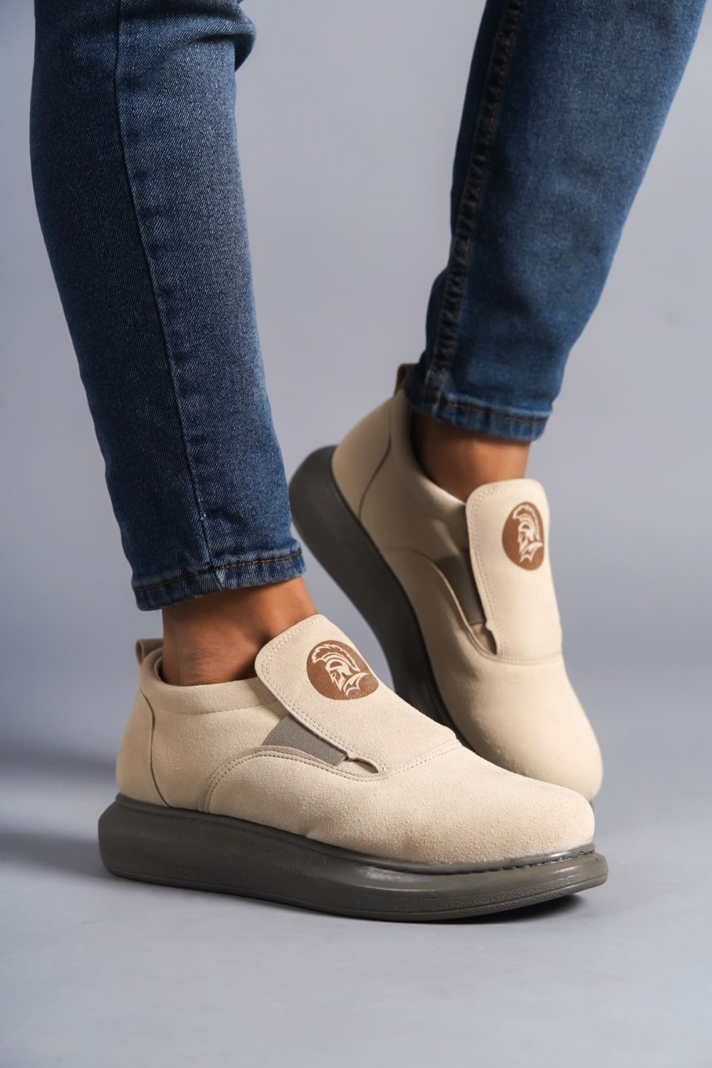 SLW161 Hippo Bağcıksız Süet Erkek Günlük Sneaker Ayakkabı SGT - Bej SLW161 Hippo Bağcıksız Süet Erkek Günlük Sneaker Ayakkabı SGT - Bej