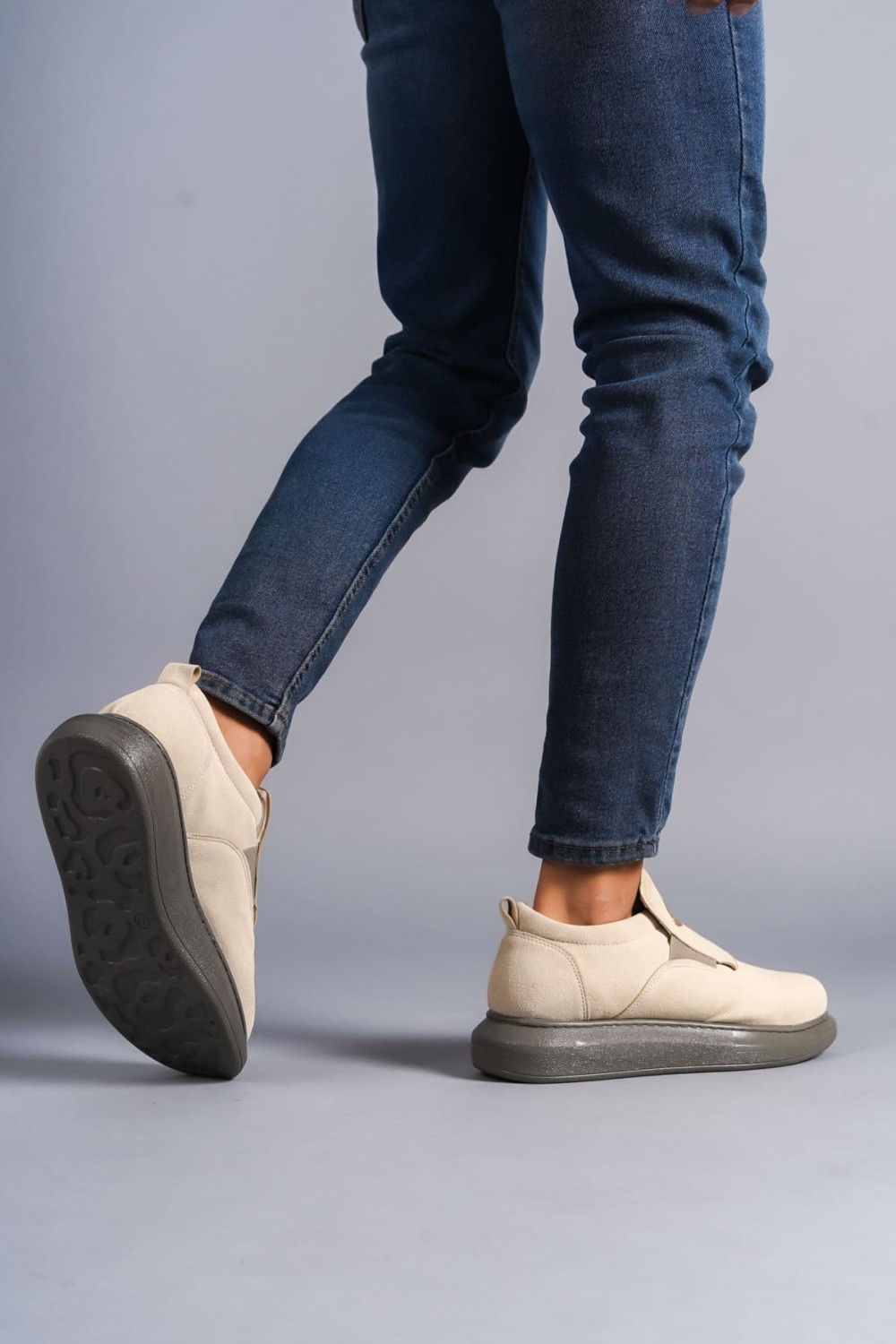 SLW161 Hippo Bağcıksız Süet Erkek Günlük Sneaker Ayakkabı SGT - Bej SLW161 Hippo Bağcıksız Süet Erkek Günlük Sneaker Ayakkabı SGT - Bej