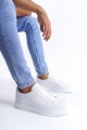 SLW165 Elite Bağcıklı Cilt Erkek Günlük Sneaker Ayakkabı CBT - Beyaz SLW165 Elite Bağcıklı Cilt Erkek Günlük Sneaker Ayakkabı CBT - Beyaz