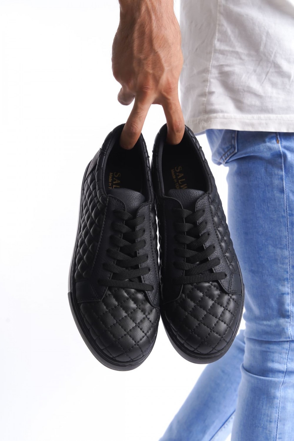 SLW166 Prestige Bağcıklı Cilt Kapitone Desenli Erkek Günlük Sneaker Ayakkabı CST - Siyah SLW166 Prestige Bağcıklı Cilt Kapitone Desenli Erkek Günlük Sneaker Ayakkabı CST - Siyah