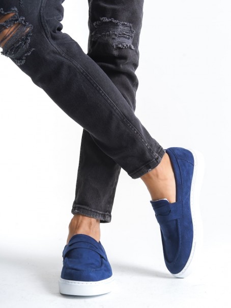 SLW180 Estilo X Bağcıksız Süet Erkek Günlük Spor Klasik Ayakkabı SBT - Lacivert SLW180 Estilo X Bağcıksız Süet Erkek Günlük Spor Klasik Ayakkabı SBT - Lacivert