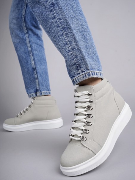 SLW206 Ottawa Bağcıklı Süet Erkek Günlük Spor Bot BT - Gri SLW206 Ottawa Bağcıklı Süet Erkek Günlük Spor Bot BT - Gri