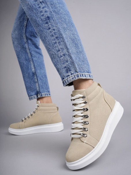 SLW206 Ottawa Bağcıklı Süet Erkek Günlük Spor Bot BT - Krem SLW206 Ottawa Bağcıklı Süet Erkek Günlük Spor Bot BT - Krem