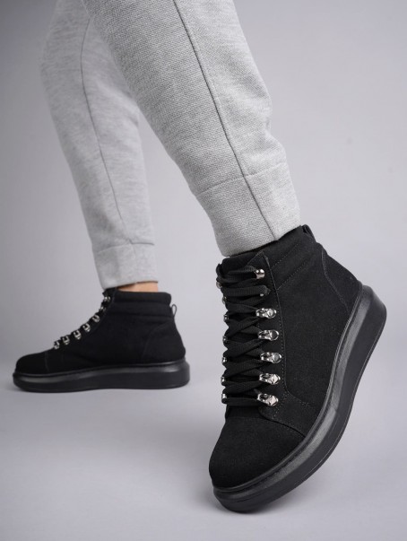 SLW206 Ottawa Bağcıklı Süet Erkek Günlük Spor Bot ST - Siyah SLW206 Ottawa Bağcıklı Süet Erkek Günlük Spor Bot ST - Siyah