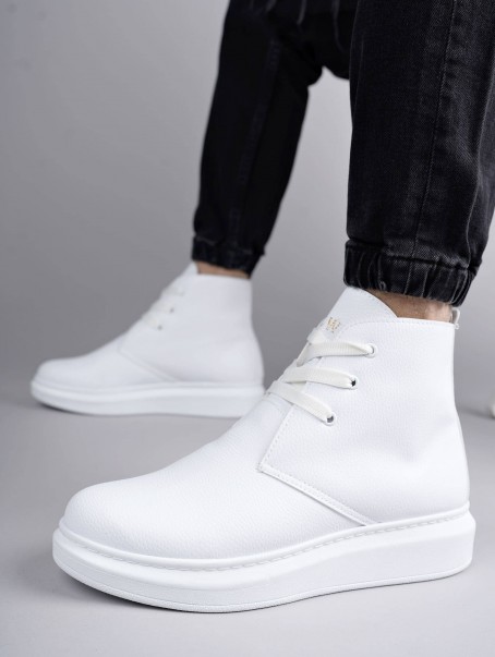 SLW207 Oslo Bağcıklı Cilt Erkek Günlük Spor Bot BT - Beyaz SLW207 Oslo Bağcıklı Cilt Erkek Günlük Spor Bot BT - Beyaz
